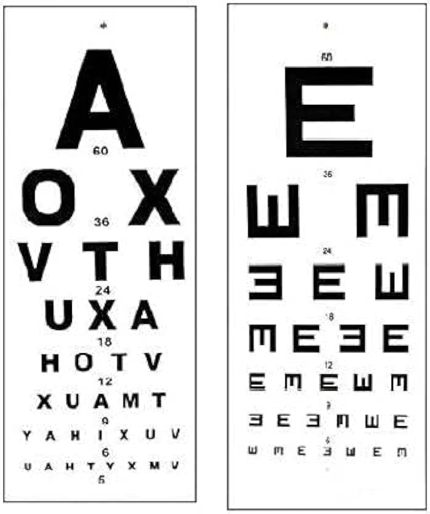 EYE VISION CHART&MAGNIFYING GLASS